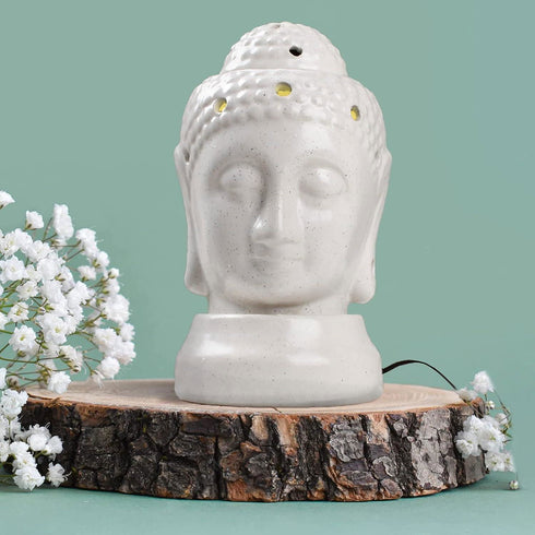 Electric Buddha Ceramic Aroma Diffuser Fragrance Humidifier & Aroma Oil Burner - The Earth Store - Aroma Diffuser